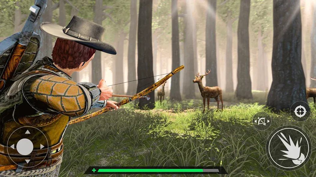 Скачать взломанную Animal Archery Hunting Games  [МОД Бесконечные деньги] — стабильная версия apk на Андроид screen 1