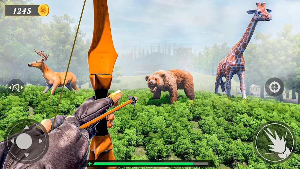 Скачать взломанную Animal Archery Hunting Games  [МОД Бесконечные деньги] — стабильная версия apk на Андроид screen 3