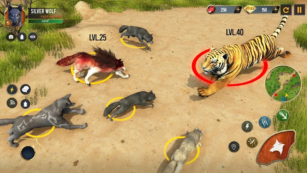 Скачать взломанную Wild Wolf Simulator Wolf Games  [МОД Unlocked] — полная версия apk на Андроид screen 4