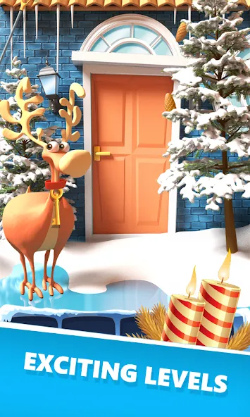 Взлом Open 100 Doors — Christmas!  [МОД Бесконечные деньги] — стабильная версия apk на Андроид screen 4