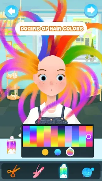 Взлом Hair salon games : Hairdresser  [МОД Unlocked] — полная версия apk на Андроид screen 1