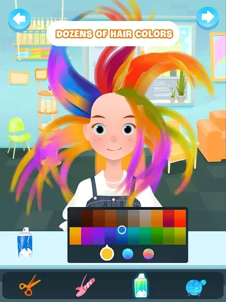 Взлом Hair salon games : Hairdresser  [МОД Unlocked] — полная версия apk на Андроид screen 5