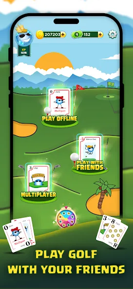 Скачать взлом Play Nine: Golf Card Game (Плей Найн)  [МОД Все открыто] — последняя версия apk на Андроид screen 1