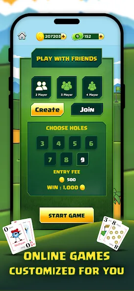 Скачать взлом Play Nine: Golf Card Game (Плей Найн)  [МОД Все открыто] — последняя версия apk на Андроид screen 5