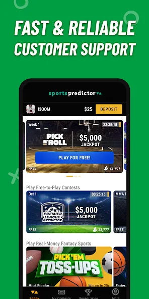 Скачать взломанную Sports Predictor: Fantasy Game (Спорт Прогнозист)  [МОД Бесконечные деньги] — стабильная версия apk на Андроид screen 5