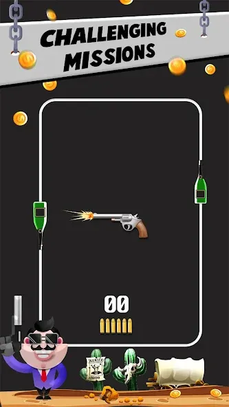 Взлом Bottle Shooting VS Gun  [МОД Много монет] — последняя версия apk на Андроид screen 1