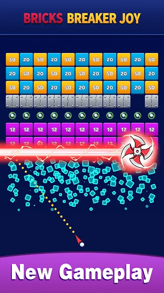 Скачать взлом Bricks Breaker Joy (Брикс Брейкер Джой)  [МОД Menu] — полная версия apk на Андроид screen 2