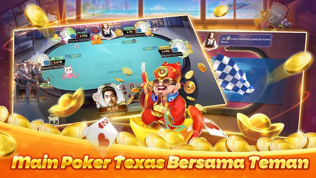 Взлом Poker Texas Boyaa (Покер Техас Бояа)  [МОД Unlimited Money] — стабильная версия apk на Андроид screen 2