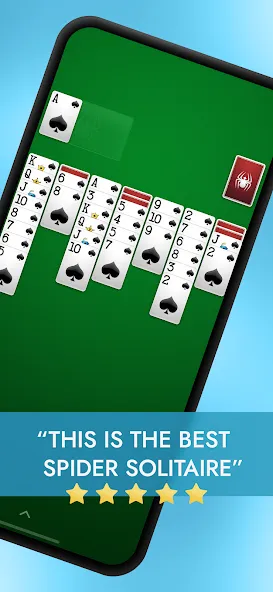 Взломанная Spider Solitaire  [МОД Menu] — последняя версия apk на Андроид screen 1