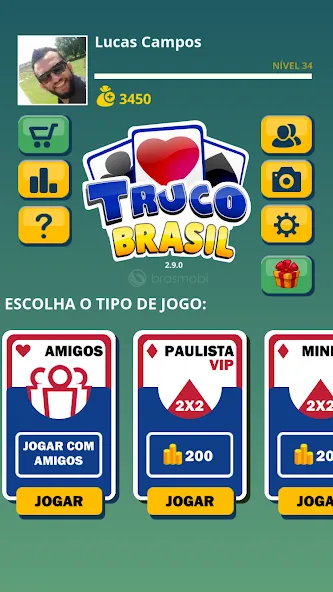 Скачать взлом Truco Brasil — Truco online (Труко Бразиль)  [МОД Бесконечные деньги] — стабильная версия apk на Андроид screen 1