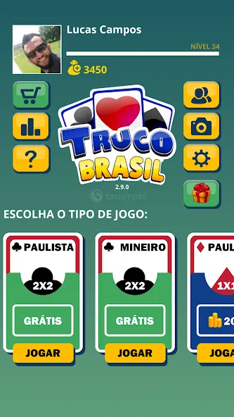 Скачать взлом Truco Brasil — Truco online (Труко Бразиль)  [МОД Бесконечные деньги] — стабильная версия apk на Андроид screen 2