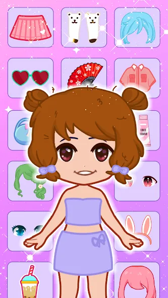 Скачать взлом Doll Dress Up: Makeup Games (Долл Дресс Ап)  [МОД Меню] — последняя версия apk на Андроид screen 2