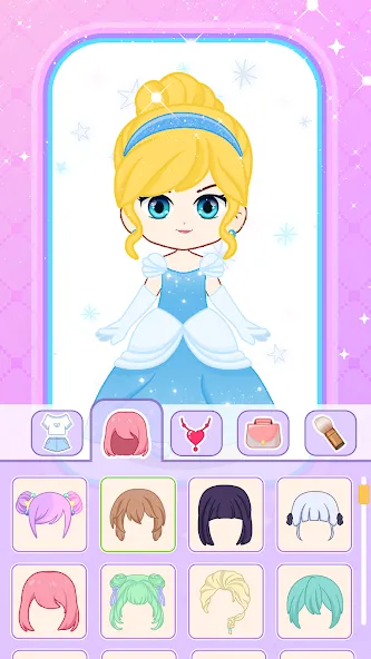 Скачать взлом Doll Dress Up: Makeup Games (Долл Дресс Ап)  [МОД Меню] — последняя версия apk на Андроид screen 4