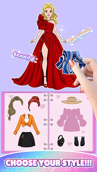 Скачать взлом Paper Doll: Fashion Dress Up (Свит Пейпер Долл)  [МОД Бесконечные монеты] — стабильная версия apk на Андроид screen 5