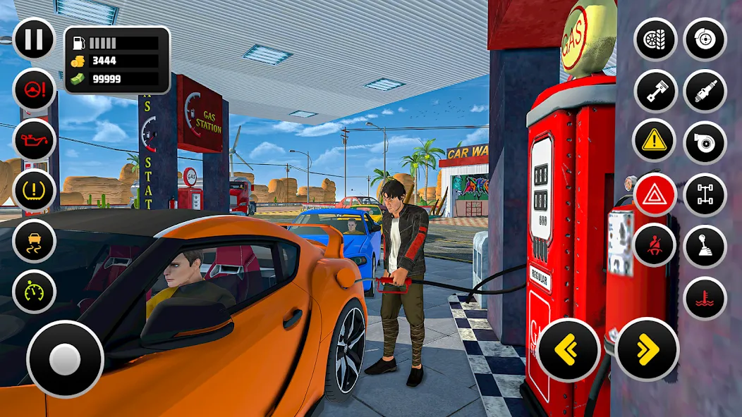 Скачать взлом Gas Station Simulator Games  [МОД Menu] — стабильная версия apk на Андроид screen 2