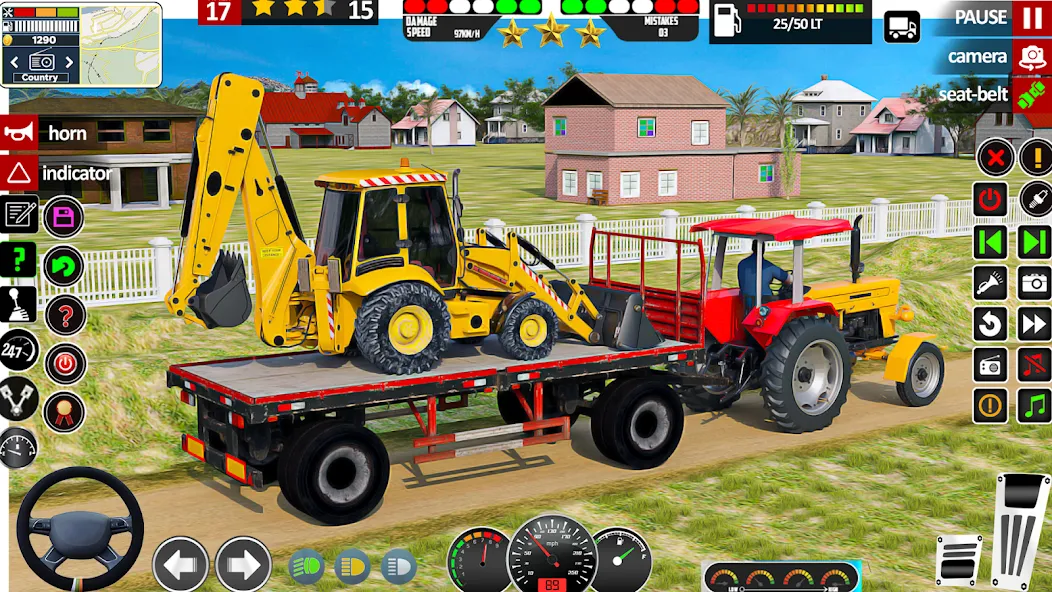 Скачать взлом Indian Tractor Game Farming 3D  [МОД Unlocked] — полная версия apk на Андроид screen 1