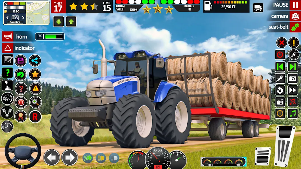 Скачать взлом Indian Tractor Game Farming 3D  [МОД Unlocked] — полная версия apk на Андроид screen 5