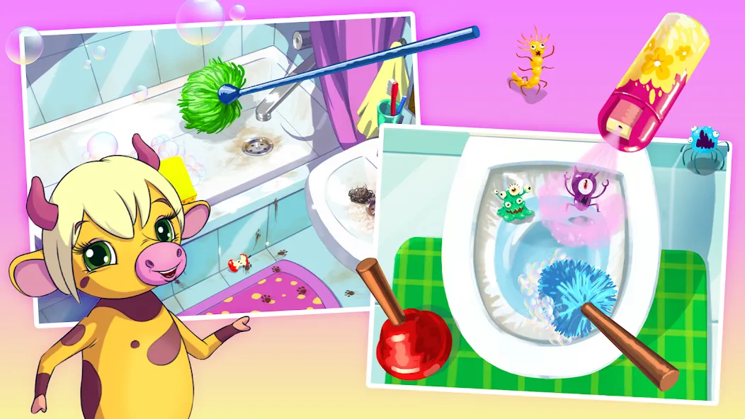 Взломанная Clean Up Kids  [МОД Unlocked] — последняя версия apk на Андроид screen 1