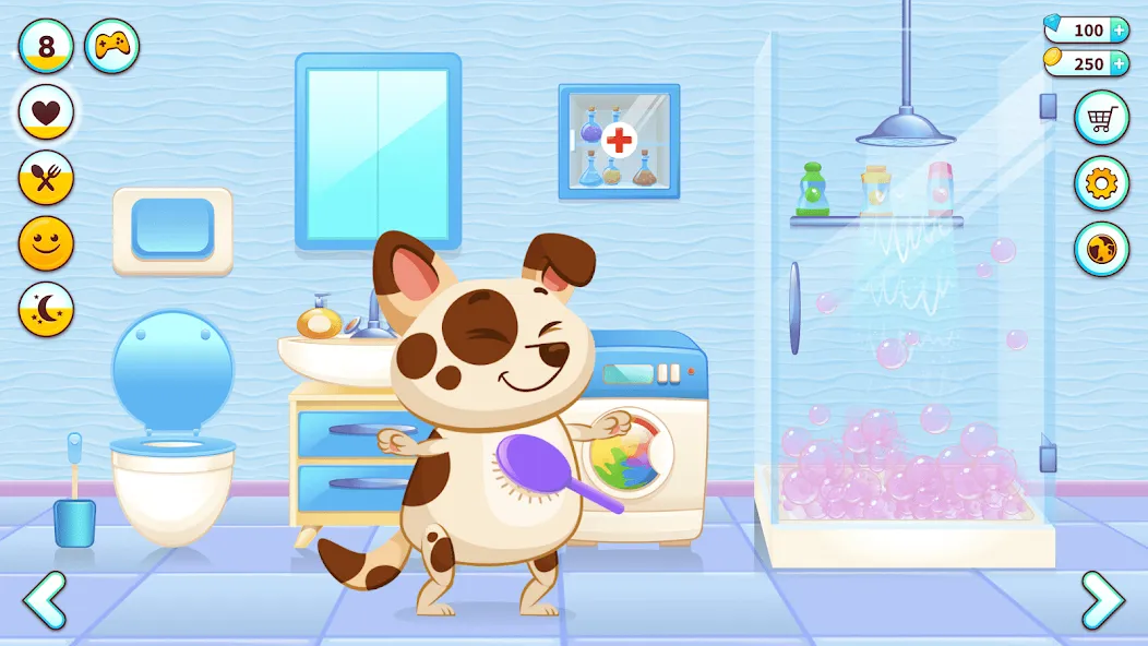 Взломанная Duddu — My Virtual Pet Dog  [МОД Mega Pack] — полная версия apk на Андроид screen 1