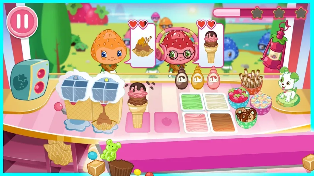 Взломанная Strawberry Shortcake Ice Cream  [МОД Много монет] — полная версия apk на Андроид screen 5