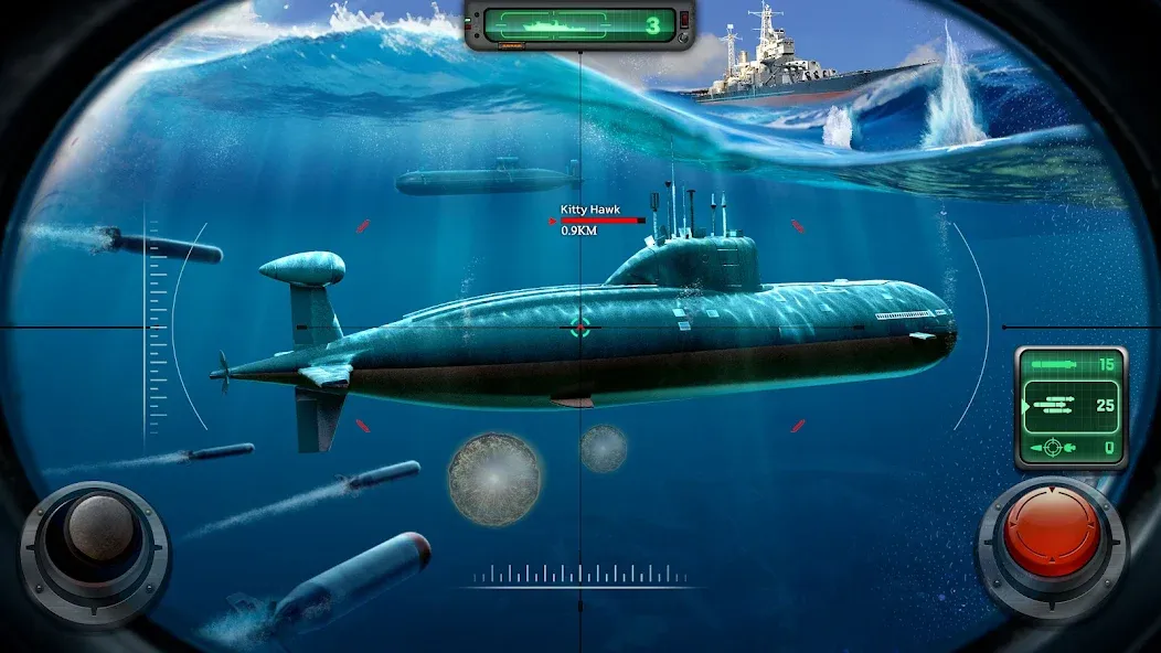 Скачать взломанную Sea War: Raid (Юбоат)  [МОД Все открыто] — стабильная версия apk на Андроид screen 3