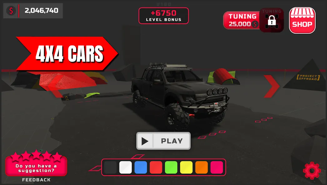 Скачать взломанную [Project : Offroad]  [МОД Mega Pack] — последняя версия apk на Андроид screen 4