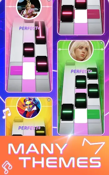 Скачать взлом Beat Tiles: Music Game (Бит Тайлс)  [МОД Unlocked] — последняя версия apk на Андроид screen 1