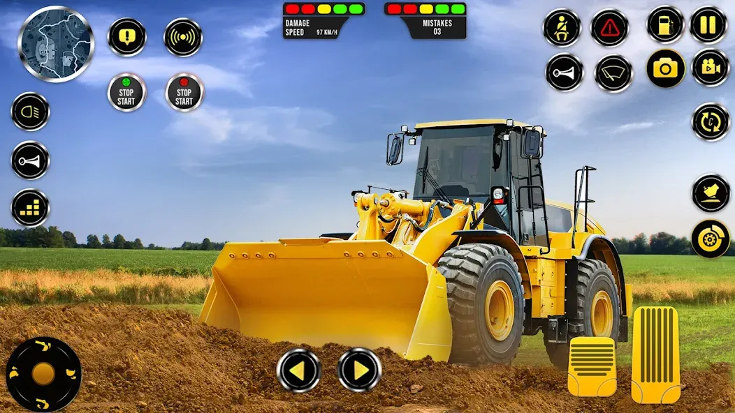 Взлом Construction Machine Real JCB  [МОД Много денег] — стабильная версия apk на Андроид screen 2