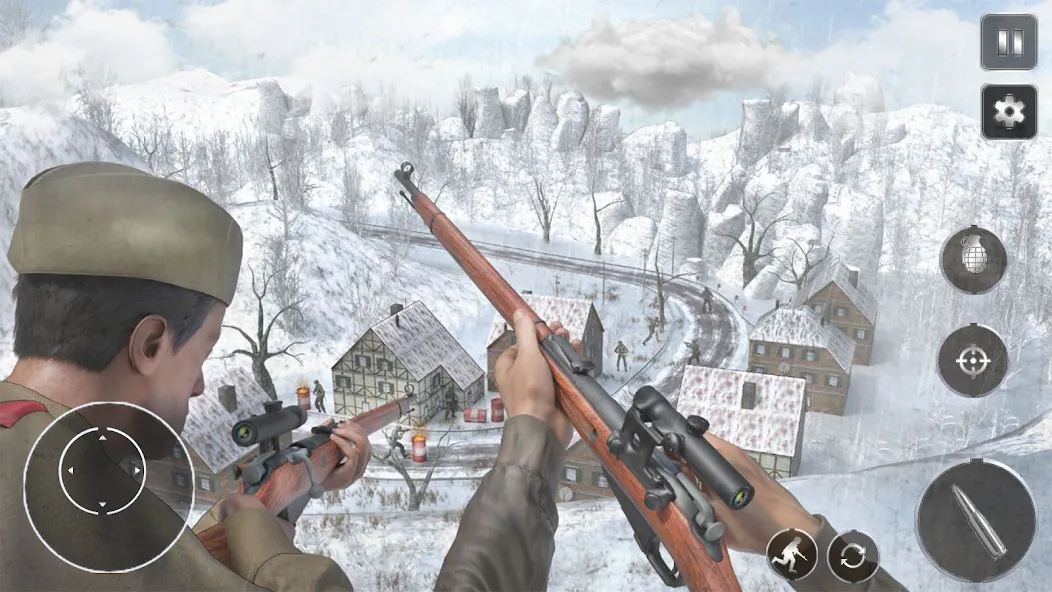 Скачать взлом Call Of Courage : WW2 Shooting  [МОД Все открыто] — стабильная версия apk на Андроид screen 4