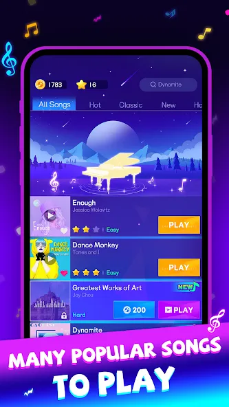 Взломанная Beat Piano Dance:music game (Маджик Пиано Тайлз)  [МОД Unlimited Money] — стабильная версия apk на Андроид screen 5