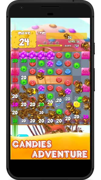 Взлом Candy 2024-Candy Match 3 Game (Кэнди 2023)  [МОД Все открыто] — полная версия apk на Андроид screen 1