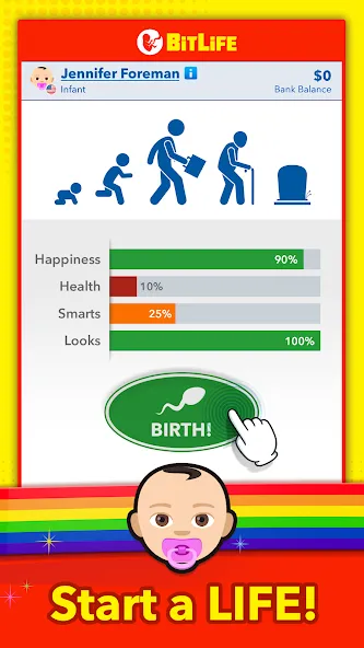 Взлом BitLife — Life Simulator (БитЛайф)  [МОД Все открыто] — полная версия apk на Андроид screen 1