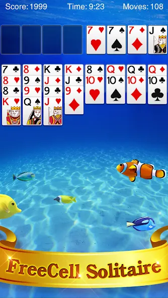 Скачать взлом FreeCell Solitaire  [МОД Бесконечные деньги] — стабильная версия apk на Андроид screen 1