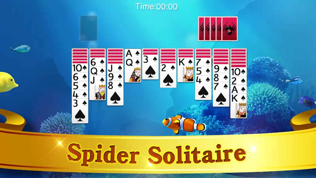 Взломанная Spider Solitaire  [МОД Все открыто] — полная версия apk на Андроид screen 5