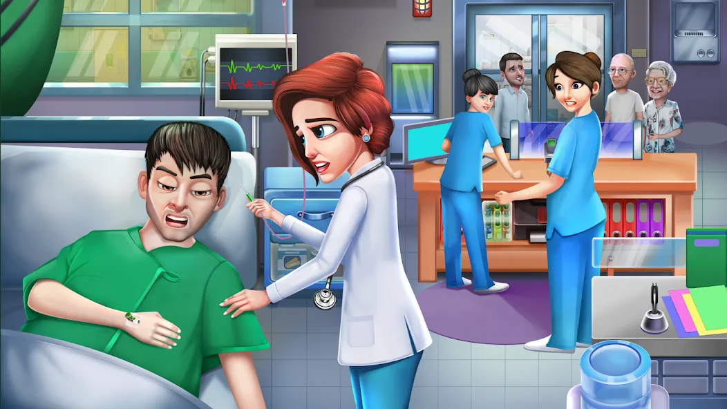 Взломанная Doctor Hospital Games Offline  [МОД Меню] — последняя версия apk на Андроид screen 1