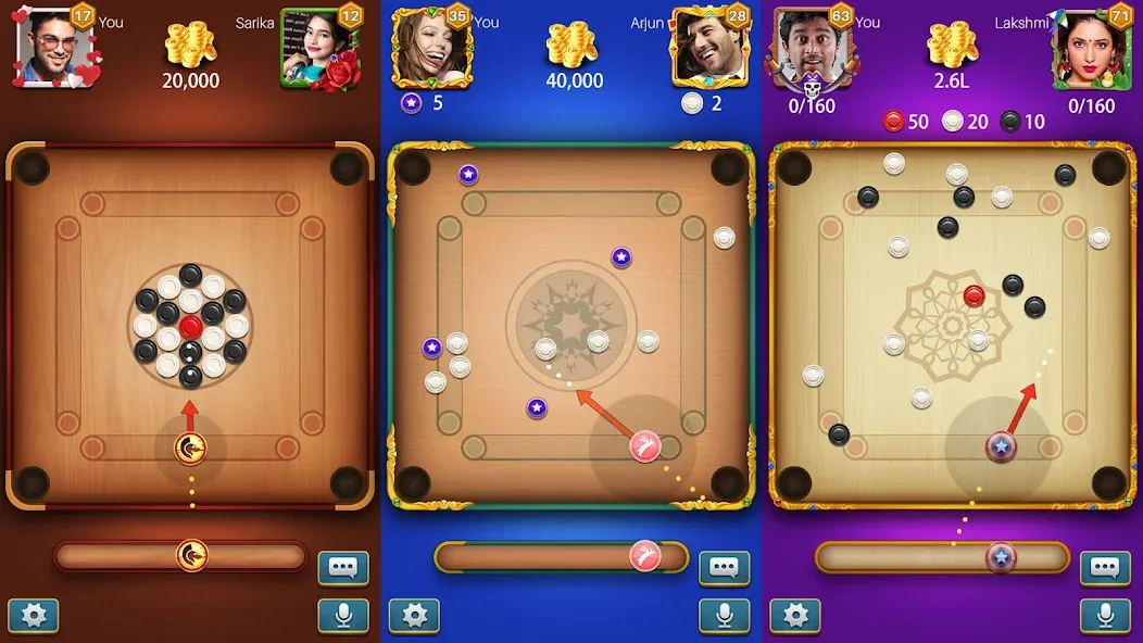 Скачать взлом Carrom Meta-Board Disc Game (Карром Мета)  [МОД Unlimited Money] — последняя версия apk на Андроид screen 1