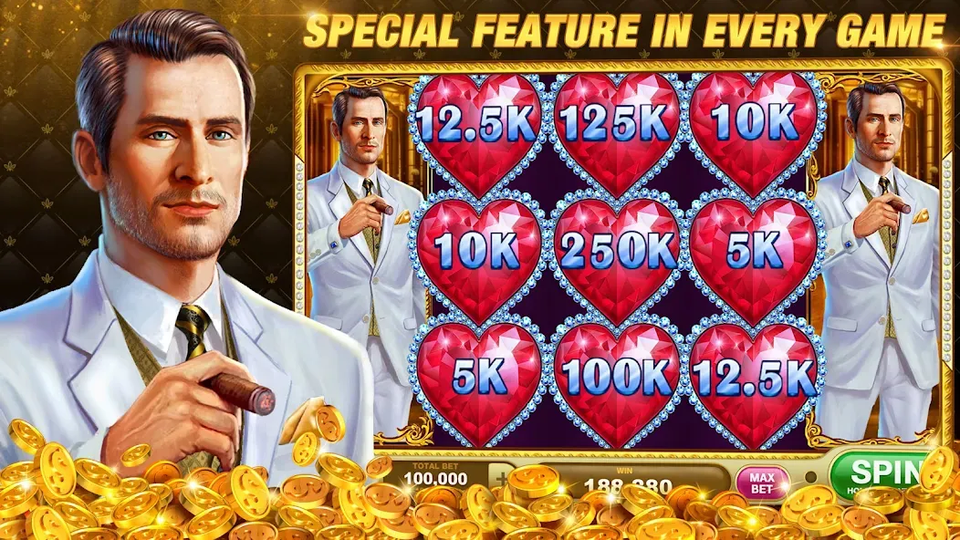 Скачать взломанную Slots Rush: Vegas Casino Slots (Слотс Раш)  [МОД Много денег] — последняя версия apk на Андроид screen 1