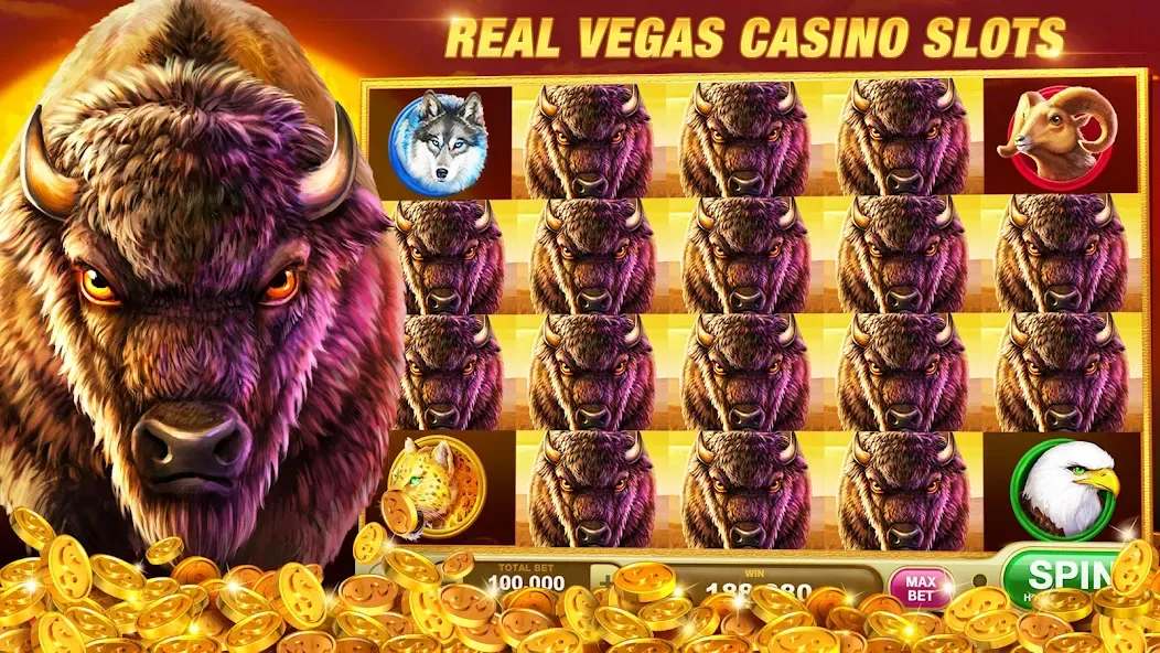 Скачать взломанную Slots Rush: Vegas Casino Slots (Слотс Раш)  [МОД Много денег] — последняя версия apk на Андроид screen 3