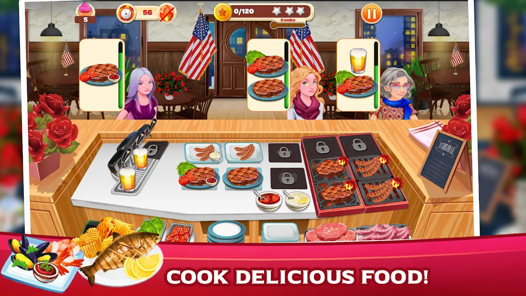 Взломанная Cooking Mastery: Kitchen games  [МОД Много монет] — стабильная версия apk на Андроид screen 3