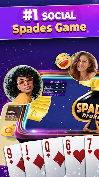 Взломанная VIP Spades — Online Card Game (ВИП Спейдс)  [МОД Unlimited Money] — полная версия apk на Андроид screen 2