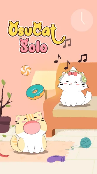 Взломанная OsuCat Solo: Popcat Duet Music (ОсуКэт Соло)  [МОД Unlimited Money] — последняя версия apk на Андроид screen 1