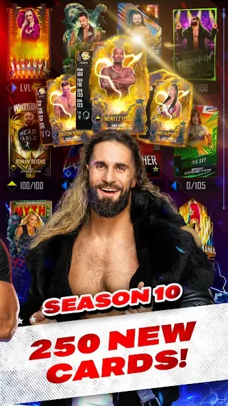 Взломанная WWE SuperCard — Battle Cards (ВВЕ СуперКард)  [МОД Бесконечные деньги] — стабильная версия apk на Андроид screen 2