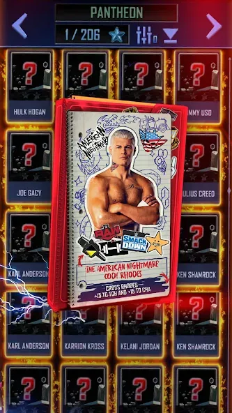 Взломанная WWE SuperCard — Battle Cards (ВВЕ СуперКард)  [МОД Бесконечные деньги] — стабильная версия apk на Андроид screen 3