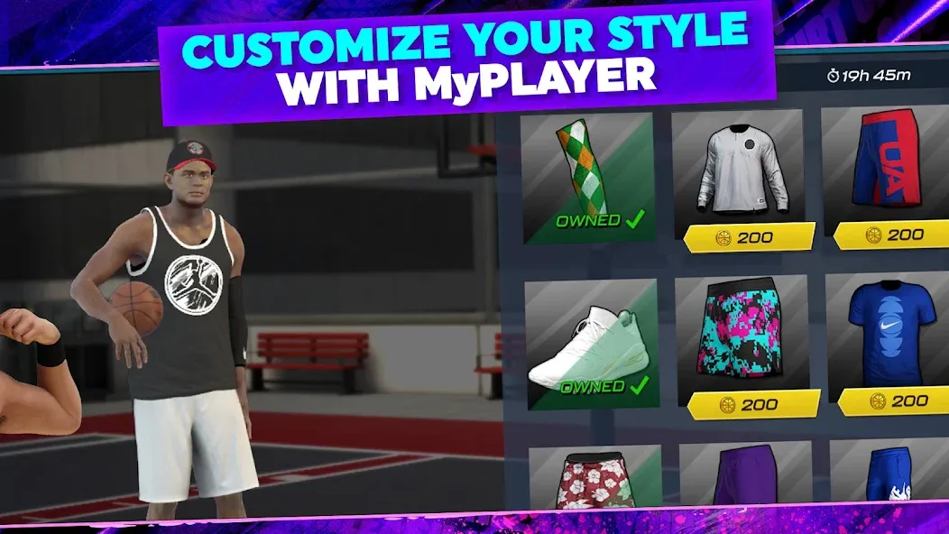 Скачать взломанную NBA 2K Mobile Basketball Game (НБА 2 Мобайл)  [МОД Unlocked] — стабильная версия apk на Андроид screen 2