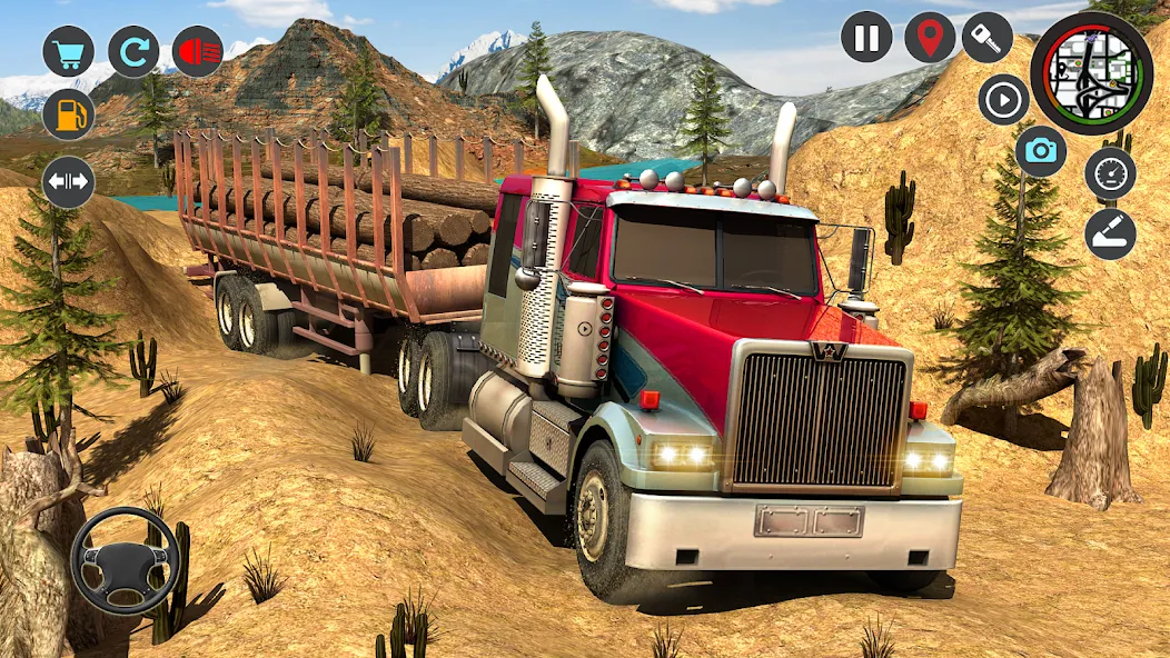 Скачать взлом Transport Simulator Truck Game  [МОД Бесконечные монеты] — последняя версия apk на Андроид screen 1