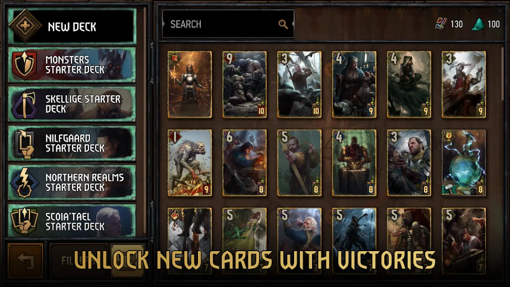 Скачать взломанную GWENT: The Witcher Card Game  [МОД Mega Pack] — последняя версия apk на Андроид screen 4