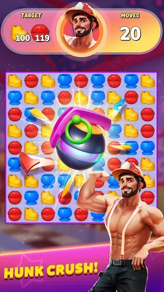 Скачать взлом Party Match (Диско матч)  [МОД Бесконечные монеты] — полная версия apk на Андроид screen 3