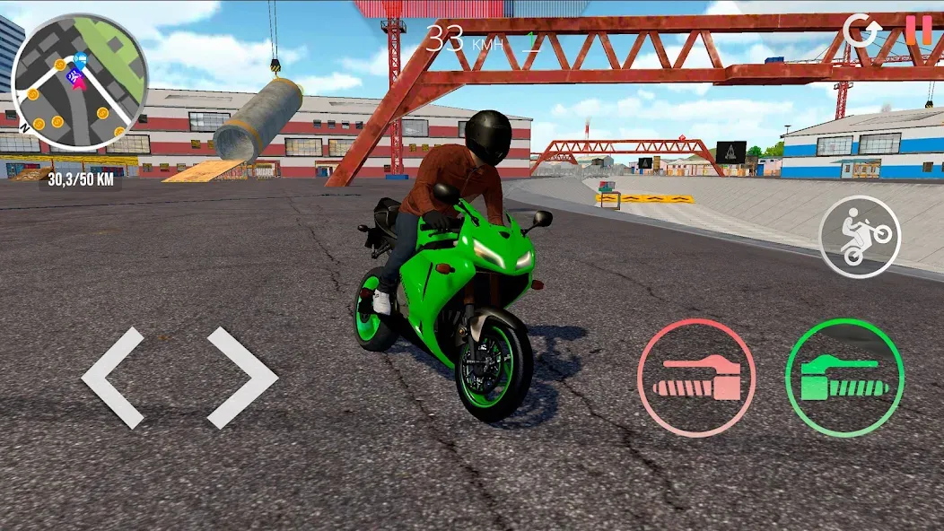 Скачать взломанную Motorcycle Real Simulator (Мотоцикл Реальный Симулятор)  [МОД Все открыто] — стабильная версия apk на Андроид screen 5