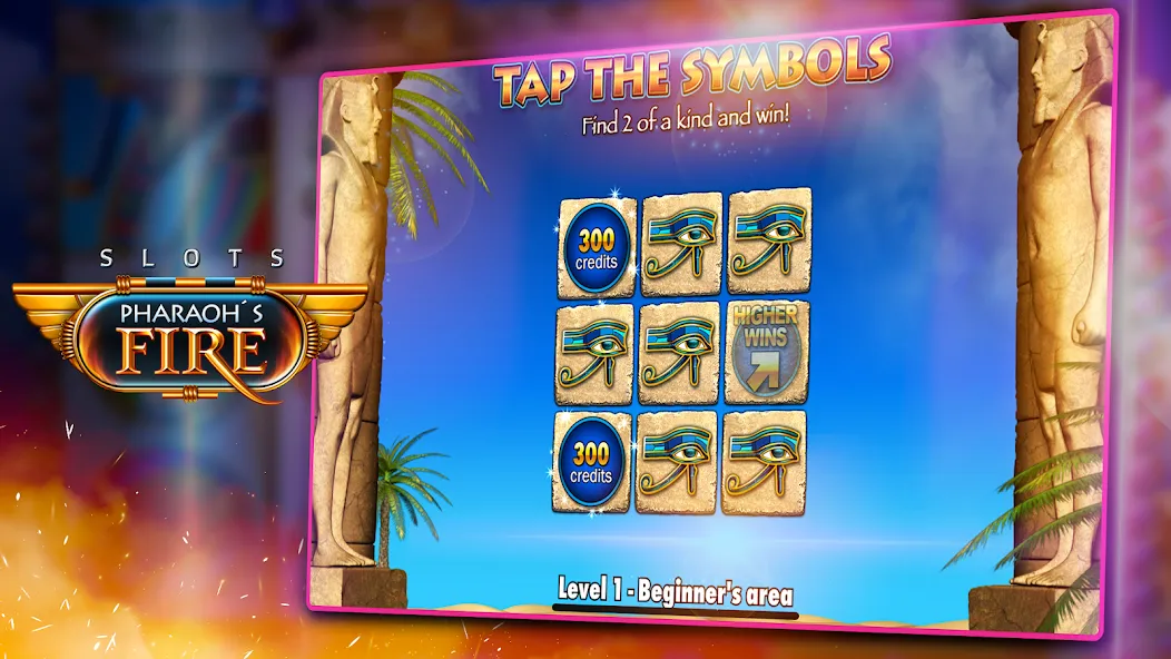 Скачать взломанную Slots — Pharaoh's Fire (Слоты)  [МОД Menu] — полная версия apk на Андроид screen 5