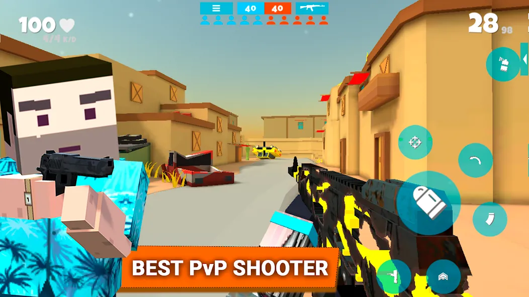 Взломанная Fan of Guns: FPS Pixel Shooter (Фан оф Ганс)  [МОД Бесконечные монеты] — полная версия apk на Андроид screen 1